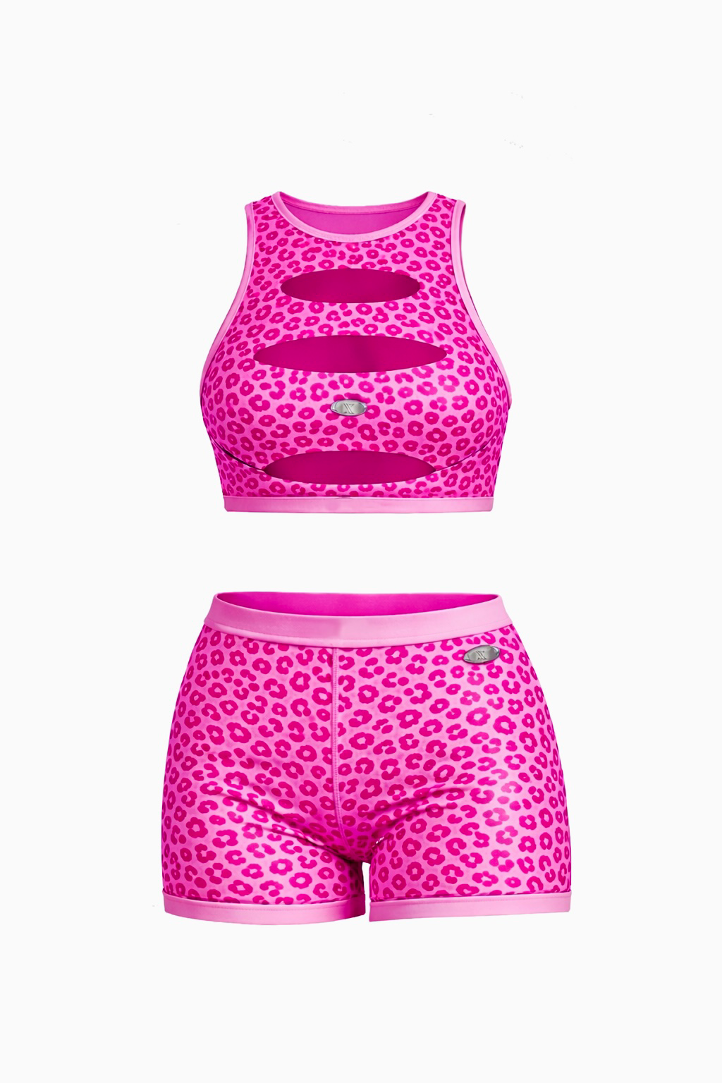 PINK GLIMMER CHEETAH X 2 PIECE SET