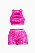 PINK GLIMMER CHEETAH X 2 PIECE SET
